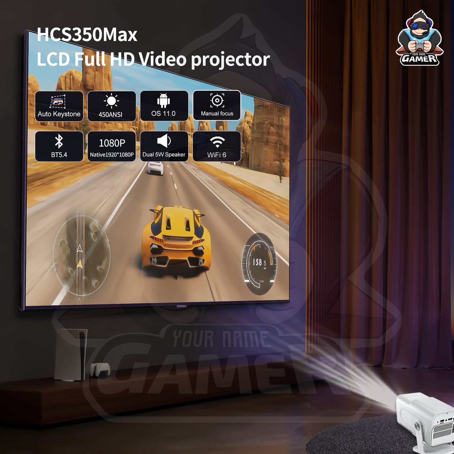 Ultra Smart Gaming Projector™