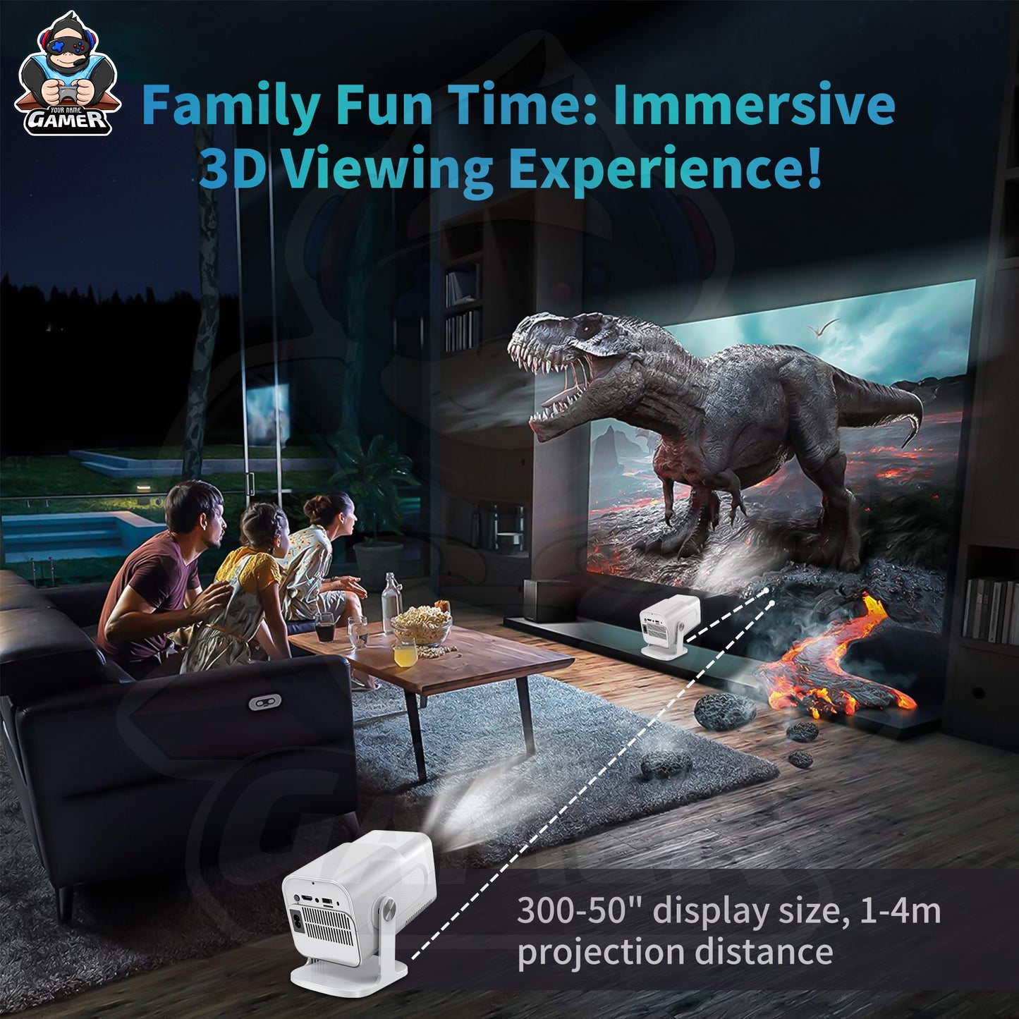 Ultra Smart Gaming Projector™